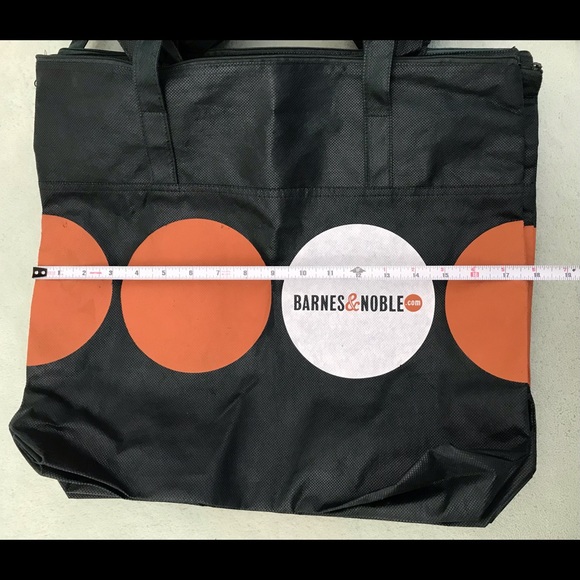 🔥24HourSale🔥Barnes & Noble Zippered Reusable Shopper/Tote - Picture 4 of 5